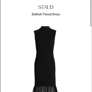 Staud daffodil dress black stunning small
